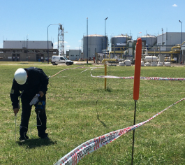 Servicio de detección de fugas de pérdida de gas natural en el terreno