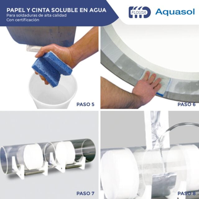 ¿CÓMO FUNCIONA PAPEL Y CINTA SOLUBLES EN AGUA DE AQUASOL? - Flousa S.A.
