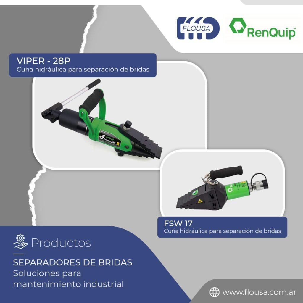 Separador de bridas hidráulico: Viper 28P y FSW17