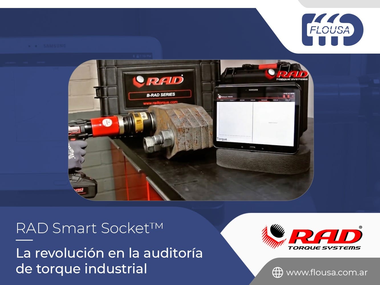 Smart socket RAD Torque systems para calibracion de llaves para torque controlado industrial