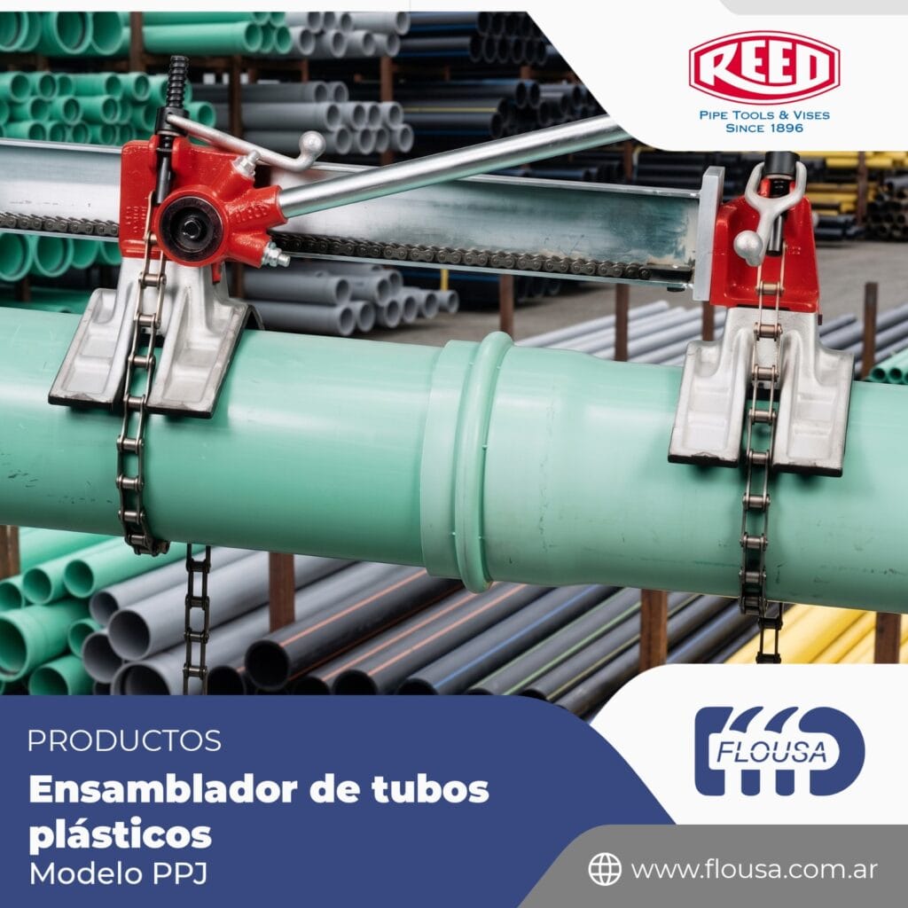 Ensamblador de tubos plásticos 