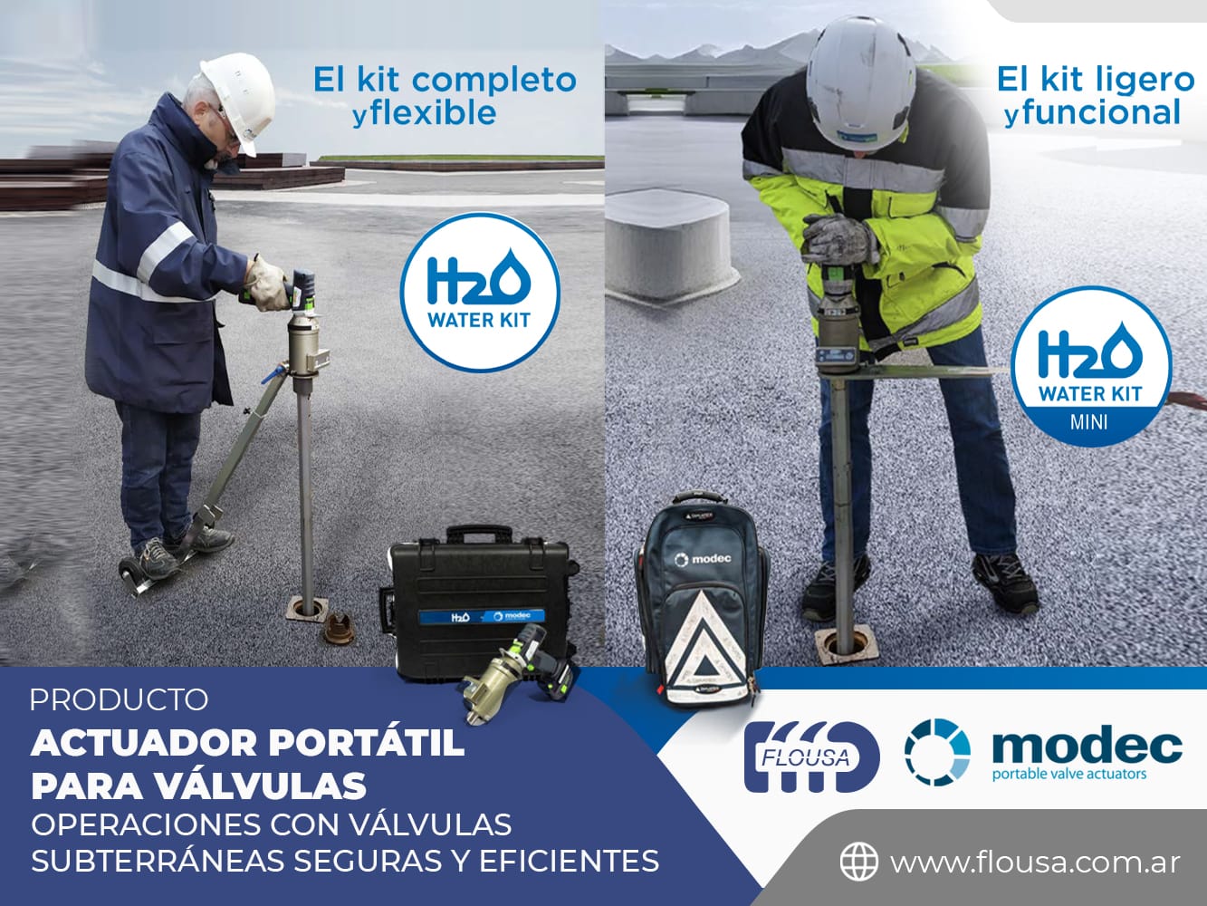 Modec Actuador portátil para válvulas